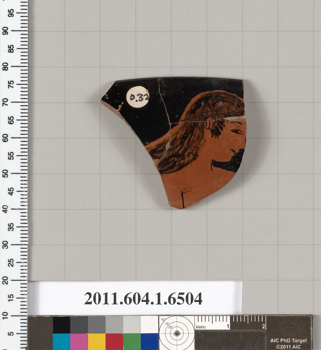 Terracotta rim fragment of a kylix (drinking cup) — Unknown