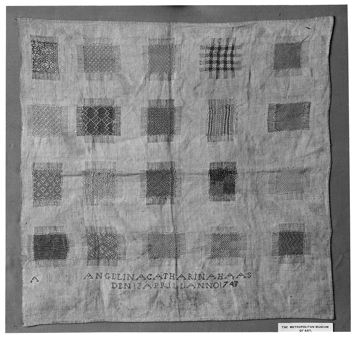 Darning sampler — Unknown