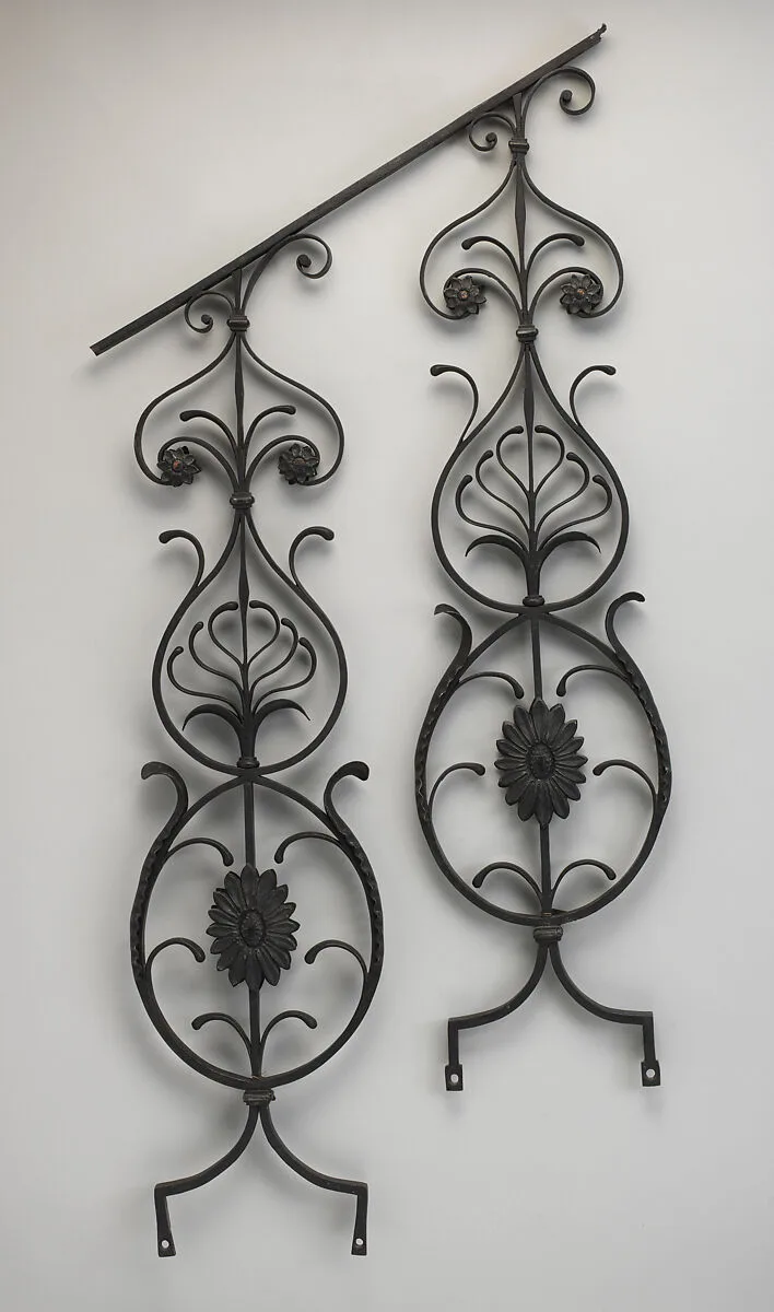 Pair of iron balusters — Unknown