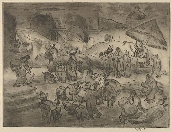 The Medicine Man, Market Place, Mexico — George Overbury "Pop" Hart