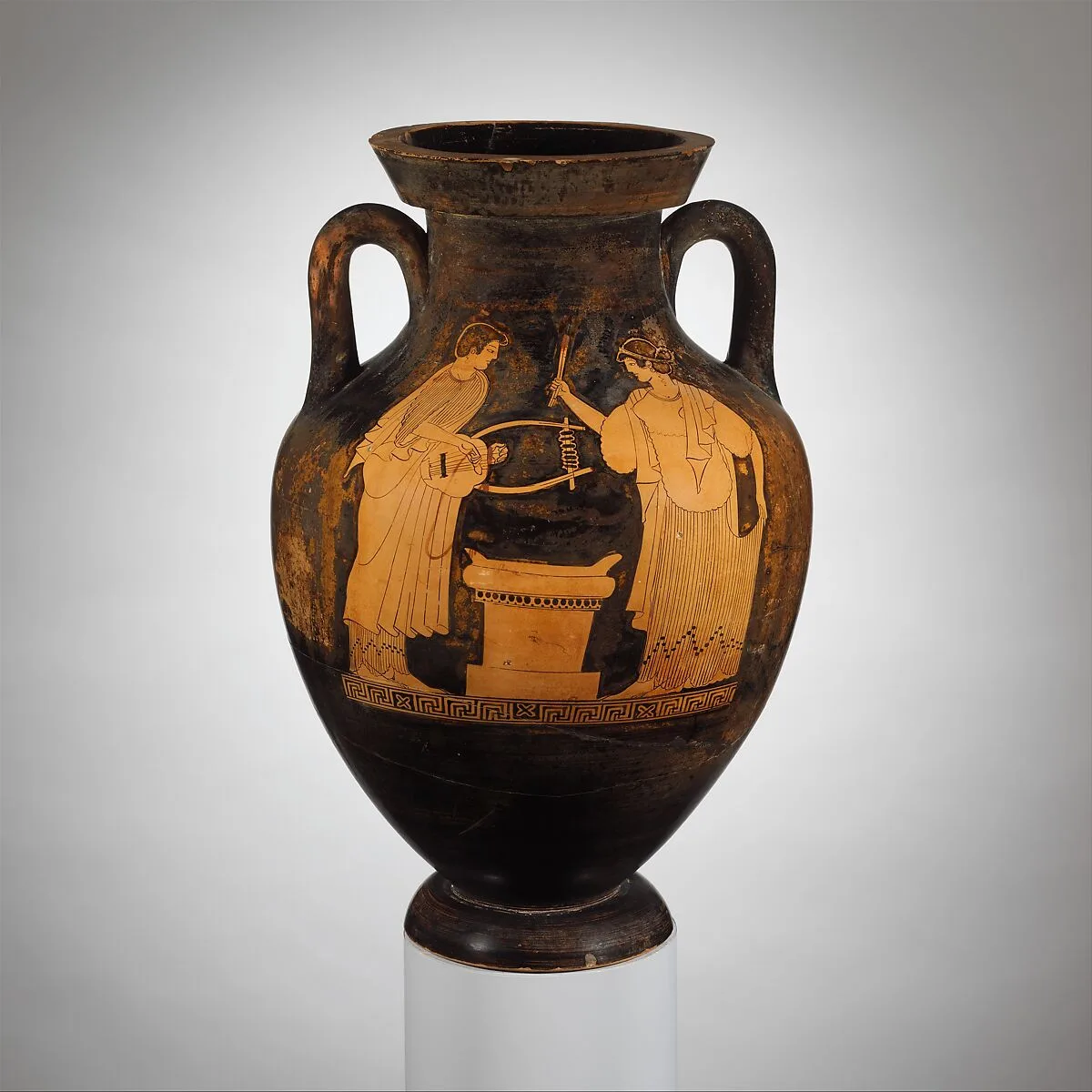 Terracotta amphora (jar) — Eucharides Painter
