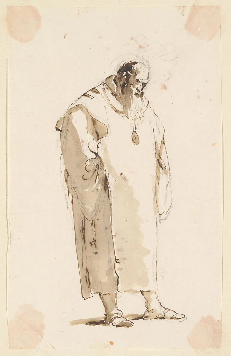 Standing Man, Facing Half Right — Giovanni Battista Tiepolo