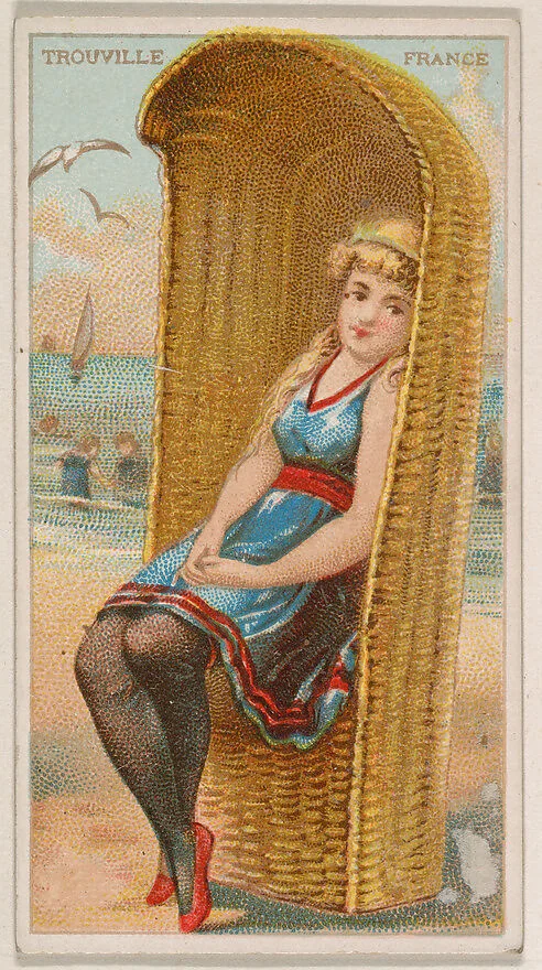 Trouville, France, from the Surf Beauties series (N232), issued by Kinney Bros. — Kinney Brothers Tobacco Company