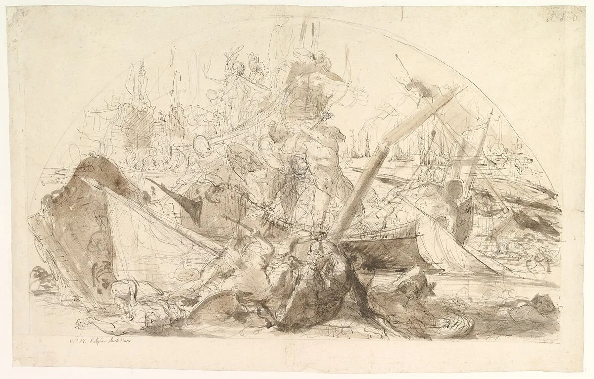 The Naval Battle of Meloria — Giovanni David