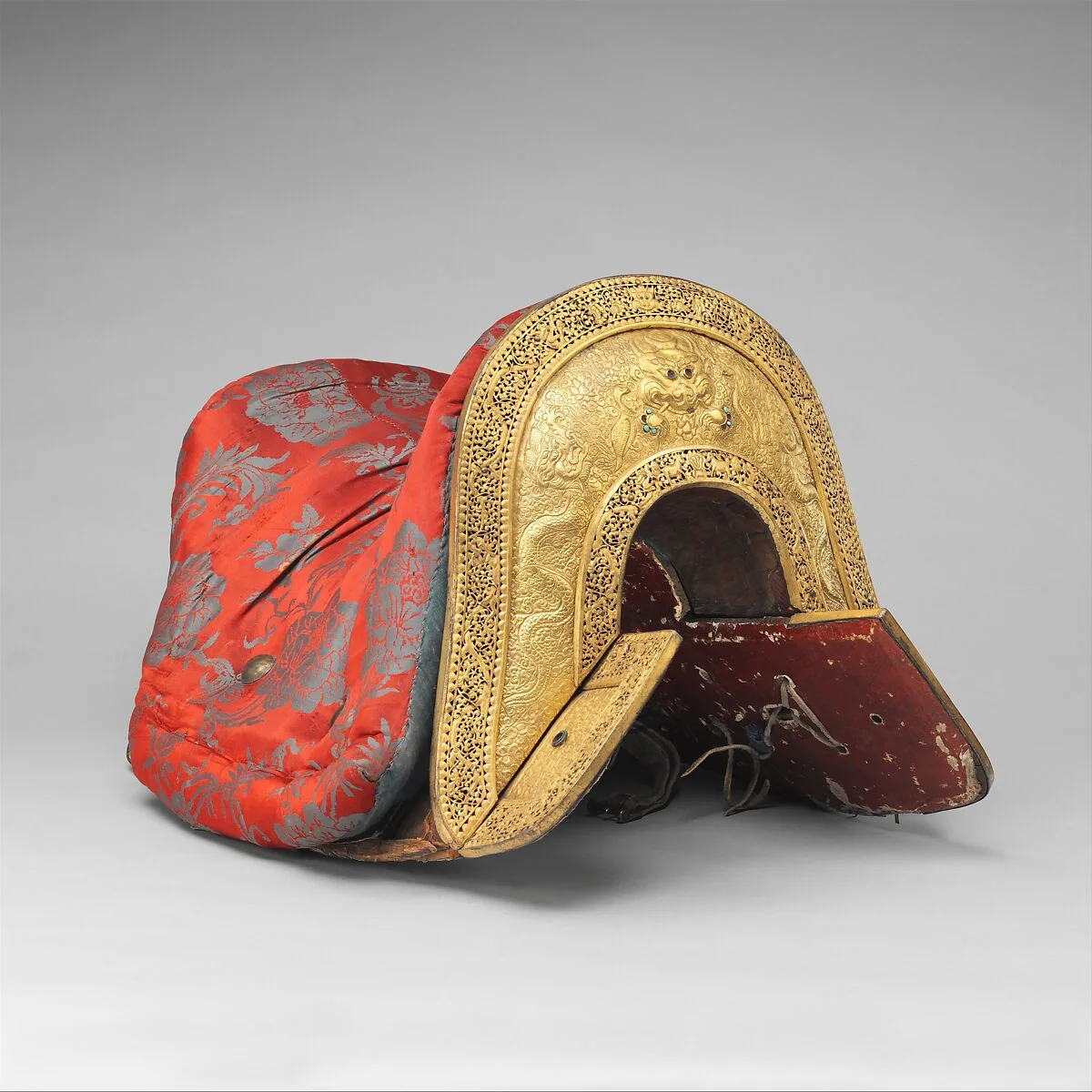 Saddle, Saddle Pad, Stirrups, Rein, Stirrup Straps, Bit and Bridle, Breaststrap, Tassel, and Crupper — Unknown