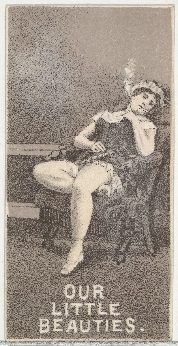 From the Actresses series (N57) promoting Our Little Beauties Cigarettes for Allen & Ginter brand tobacco products — Allen & Ginter|A. Hoen & Co.