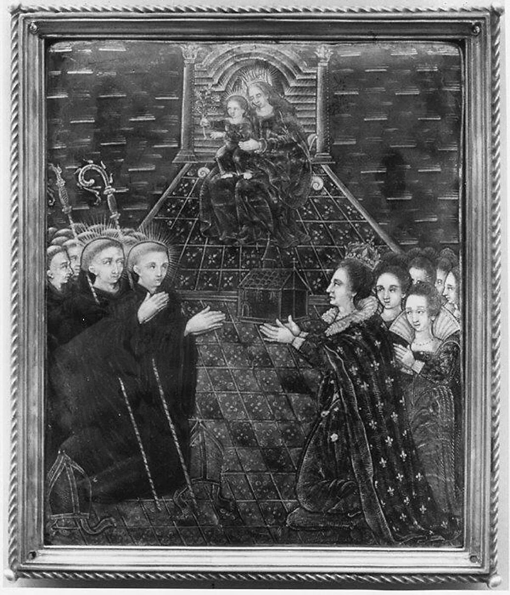 The Devotion of St. Bathilda — Jean Limosin