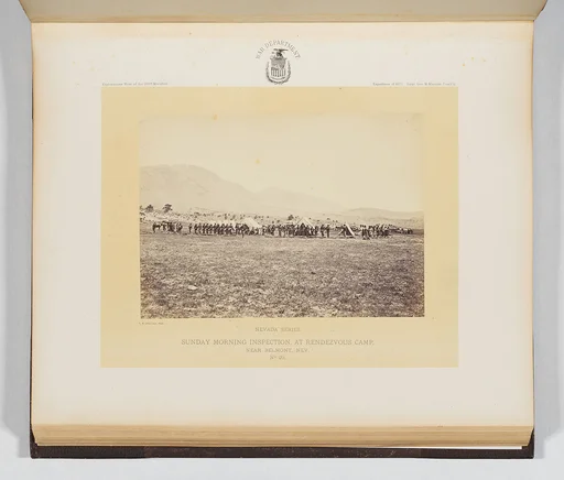 Sunday Morning Inspection, At Rendezvous Camp, Near Belmont, Nevada