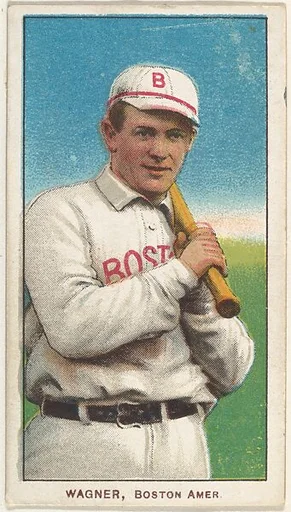 Wagner, Boston, American League, from the White Border series (T206) for the American Tobacco Company