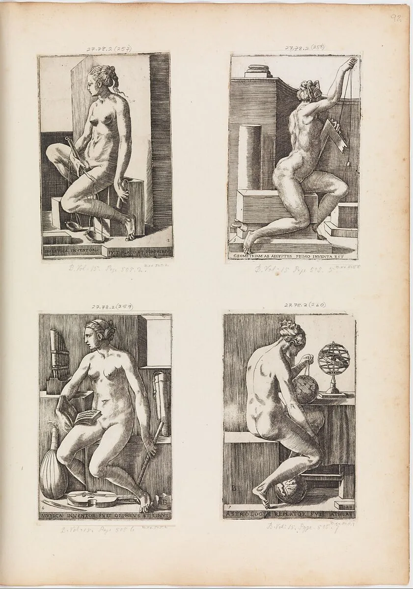 Dialectics, from The Seven Liberal Arts, plate 2 — Monogrammist B
