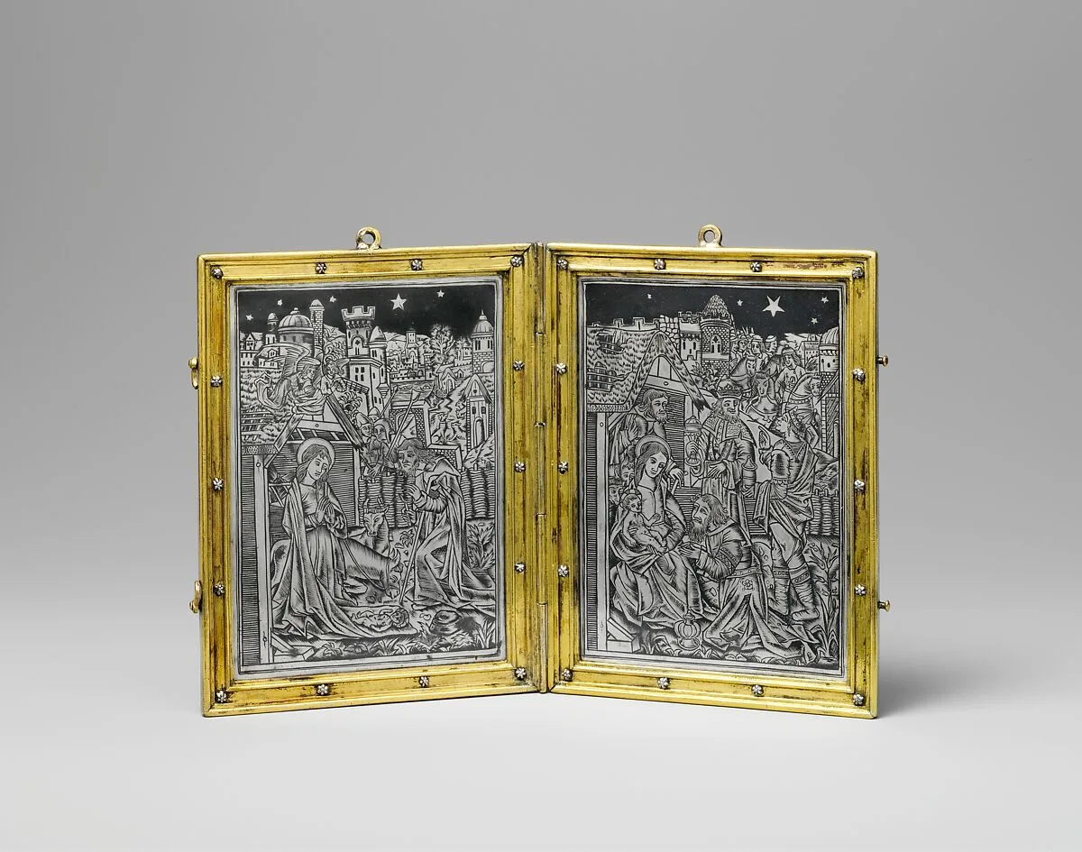 Devotional Diptych with the Nativity and the Adoration — Unknown