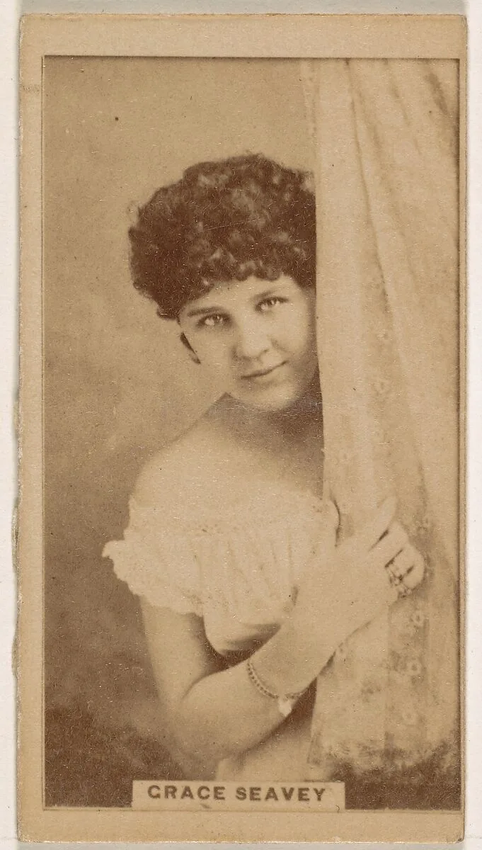 Grace Seavey, from the Actresses series (N245) issued by Kinney Brothers to promote Sweet Caporal Cigarettes — Kinney Brothers Tobacco Company
