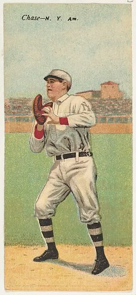 Chase, New York, American League, from the Mecca Double Folder series (T201) — Mecca Cigarettes