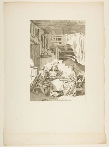 Le Faucon, from "Contes et nouvelles en vers par Jean de La Fontaine. A Paris, de l'imprimerie de P. Didot, l'an III de la République, 1795"