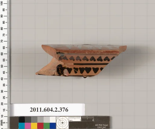 Terracotta fragment of a column-krater (bowl for mixing wine and water)