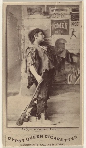 Jennie Lee, from the Actors and Actresses series (N171) for Gypsy Queen Cigarettes
