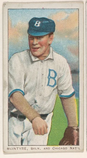 McIntyre, Brooklyn and Chicago, National League, from the White Border series (T206) for the American Tobacco Company