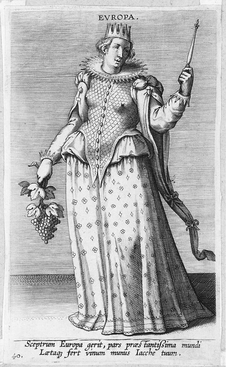 Europa, from "Proposopographia" — Philips Galle