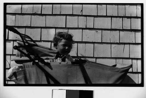 [Judith Shahn in Baby Carriage, Truro, Massachusetts]