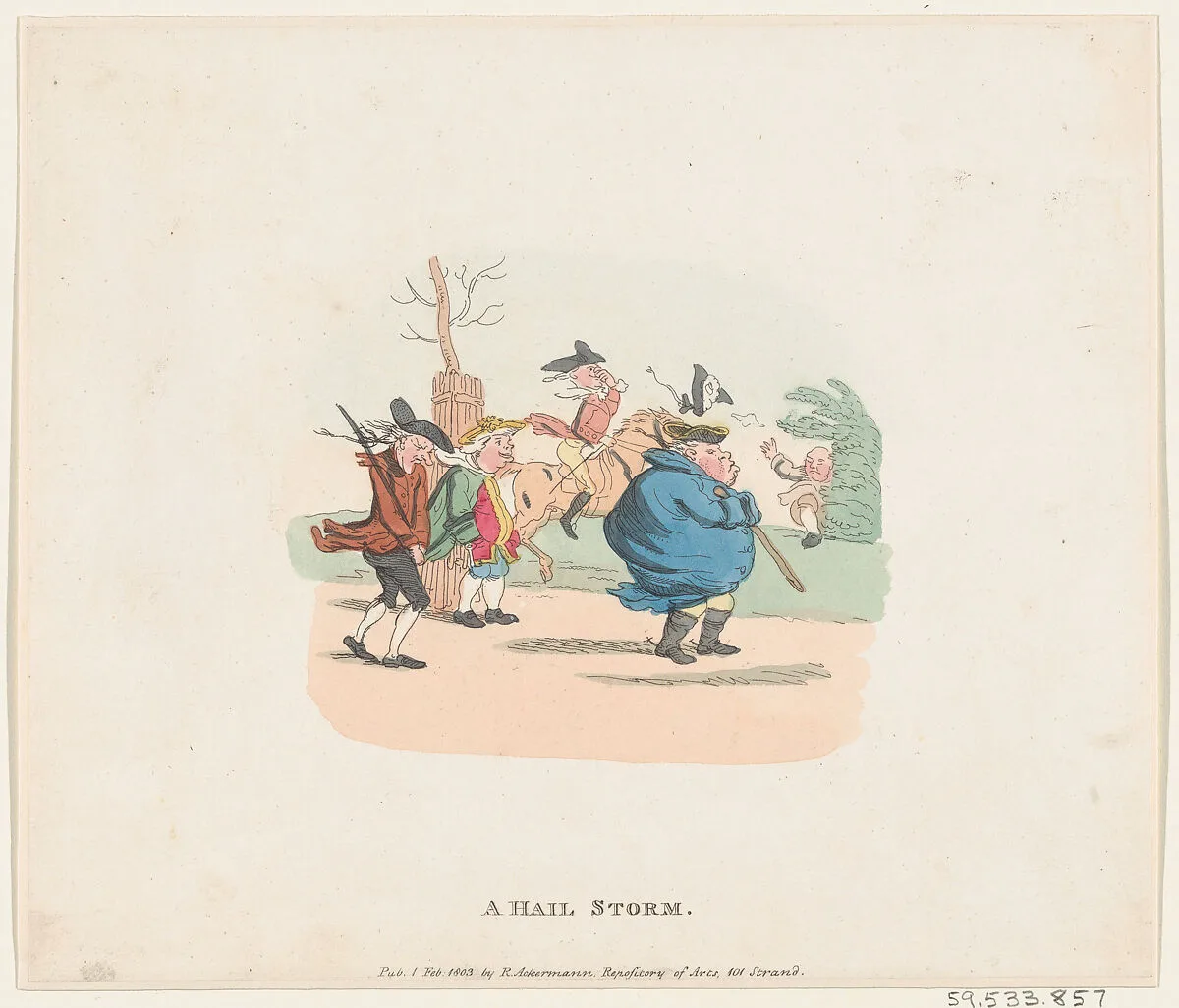 A Hail Storm — Rudolph Ackermann, London|Henry William Bunbury