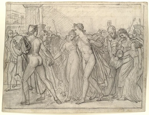 Group of studies for "Castor and Pollux Freeing Helen"