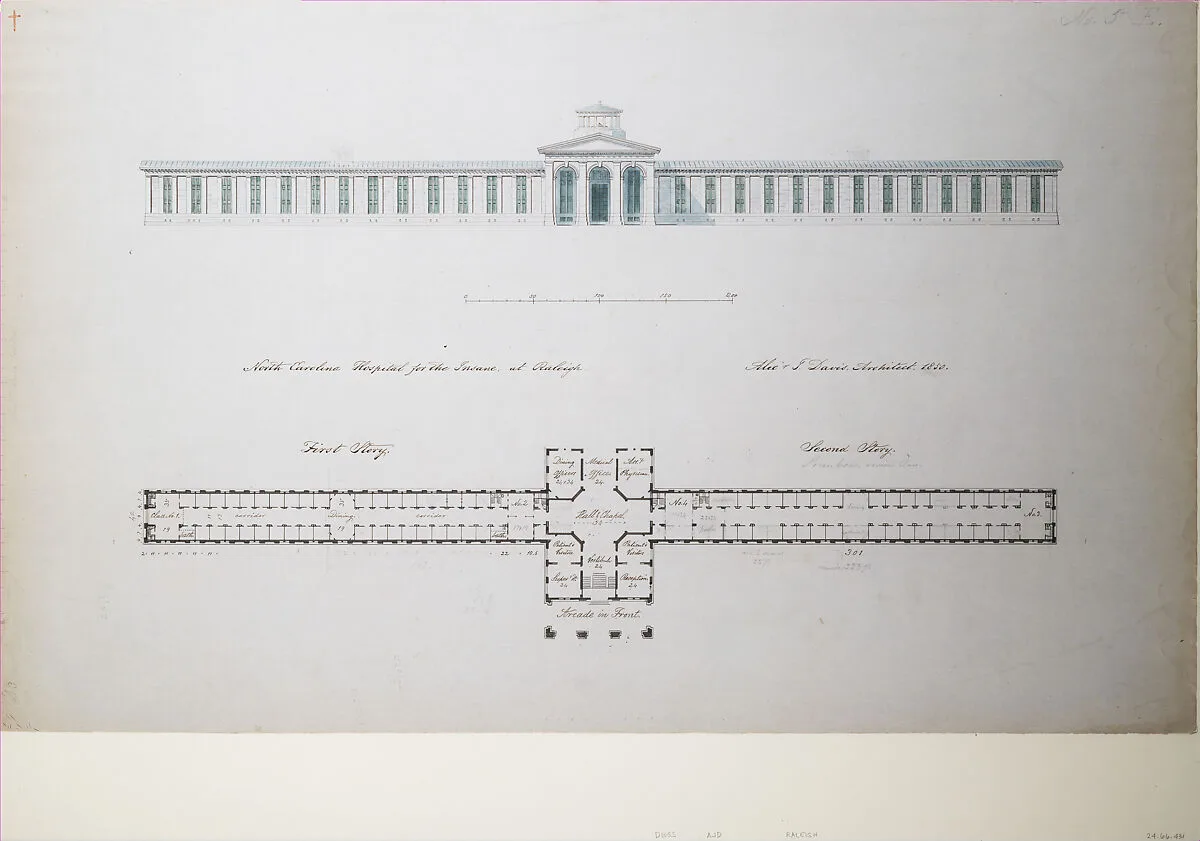 North Carolina Hospital for the Insane, at Raleigh — Alexander Jackson Davis
