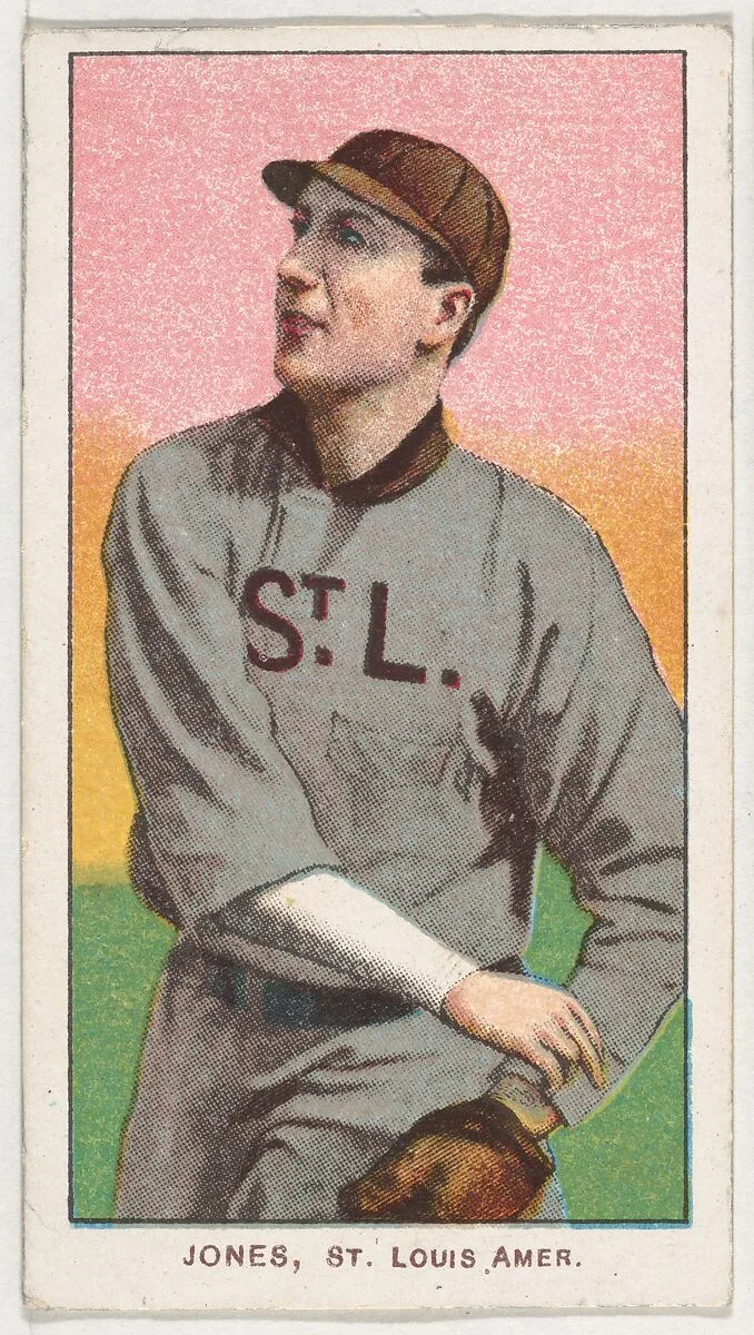 Jones, St. Louis, American League, from the White Border series (T206) for the American Tobacco Company — American Tobacco Company