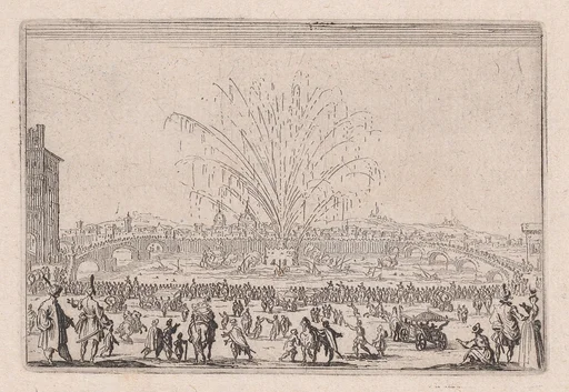 Le Feu d'Artifice sur l'Arno (Fireworks on the Arno), from Les Caprices Series B, The Nancy Set