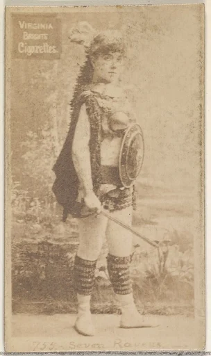 Card 755, Seven Ravens, from the Actors and Actresses series (N45, Type 2) for Virginia Brights Cigarettes