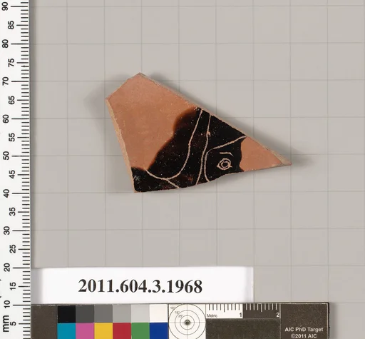Terracotta fragment of a kylix (drinking cup)