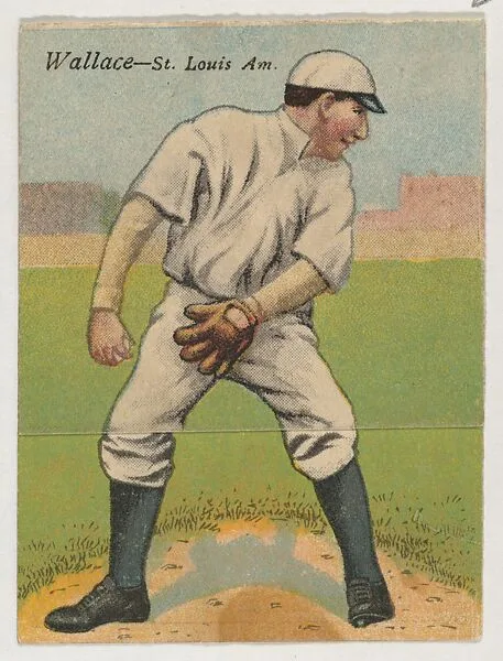 Wallace, St. Louis, American League, from the Mecca Double Folder series (T201) — Mecca Cigarettes