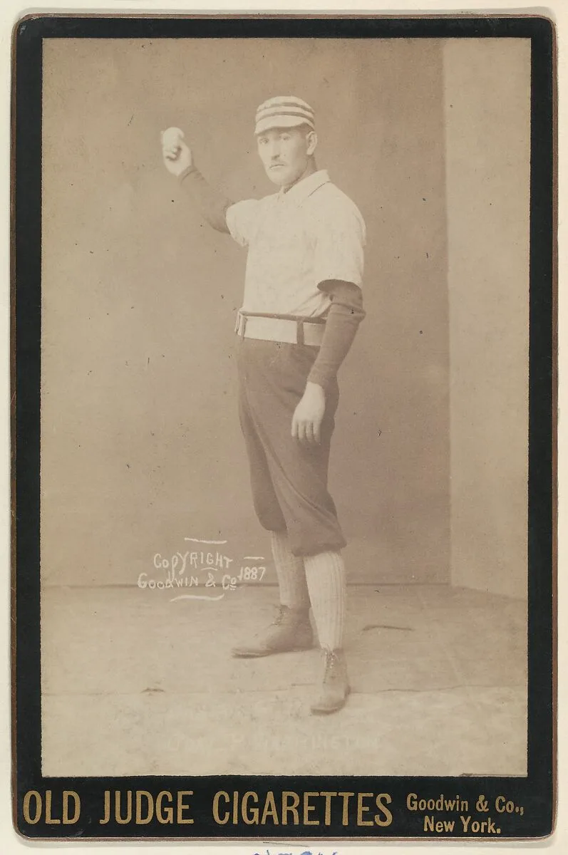 O'Day, Pitcher, Washington, from the series Old Judge Cigarettes — Goodwin & Company