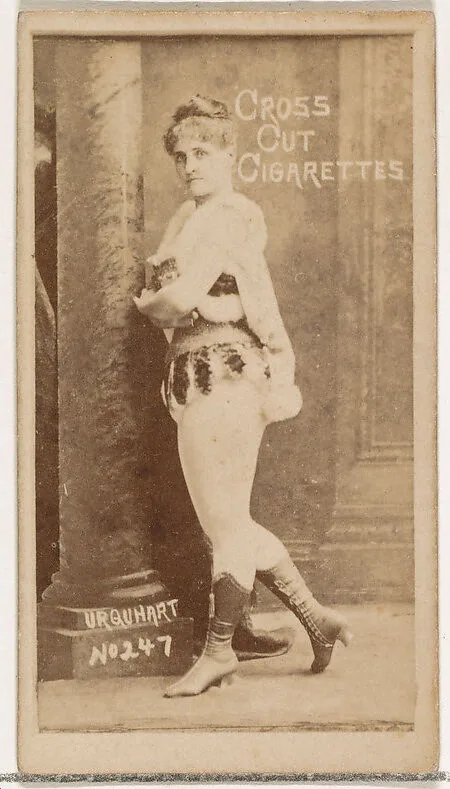 Card Number 247, Urquhart, from the Actors and Actresses series (N145-1) issued by Duke Sons & Co. to promote Cross Cut Cigarettes — W. Duke, Sons & Co.