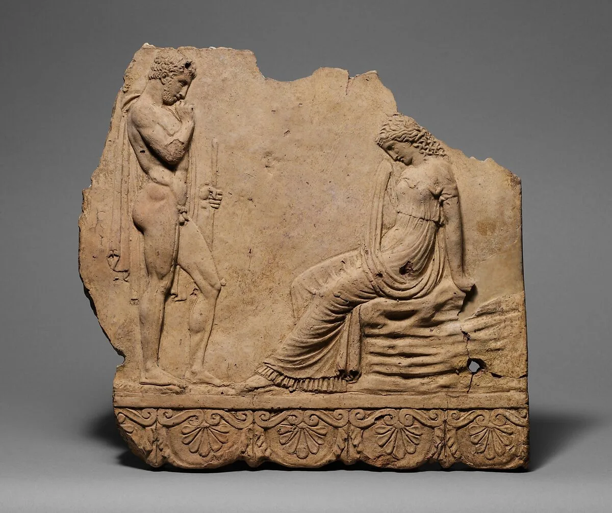 Terracotta plaque — Unknown