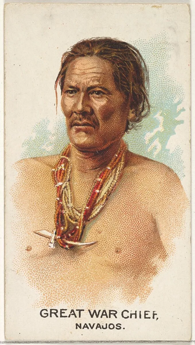 Great War Chief, Navajos, from the American Indian Chiefs series (N2) for Allen & Ginter Cigarettes Brands — Allen & Ginter