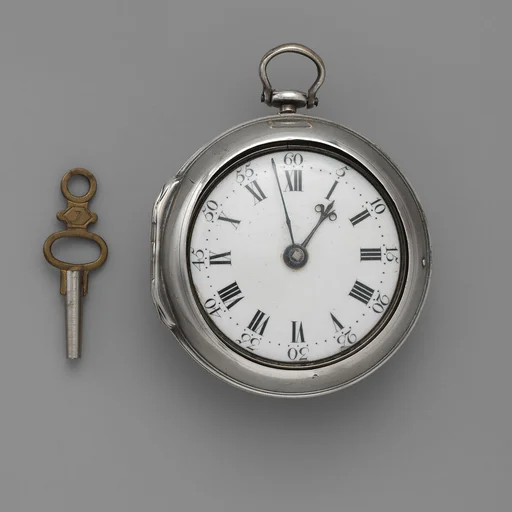 Pair-case watch and key