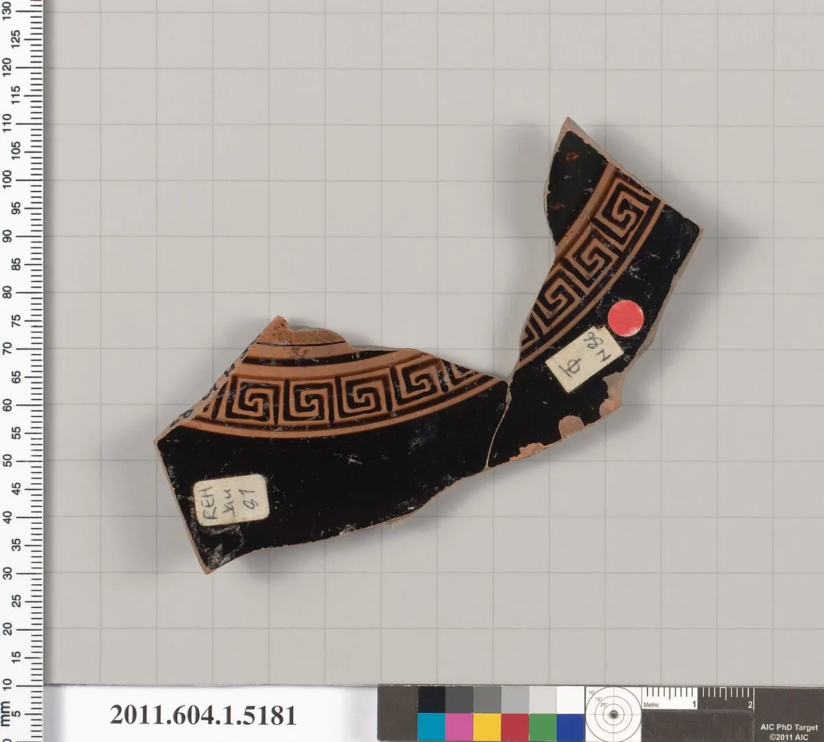 Terracotta fragment of a kylix (drinking cup) — Unknown