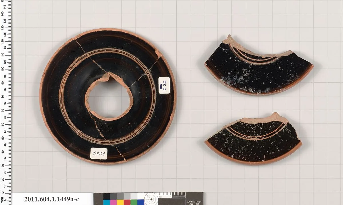 Terracotta fragments of kylikes (drinking cups) — Unknown