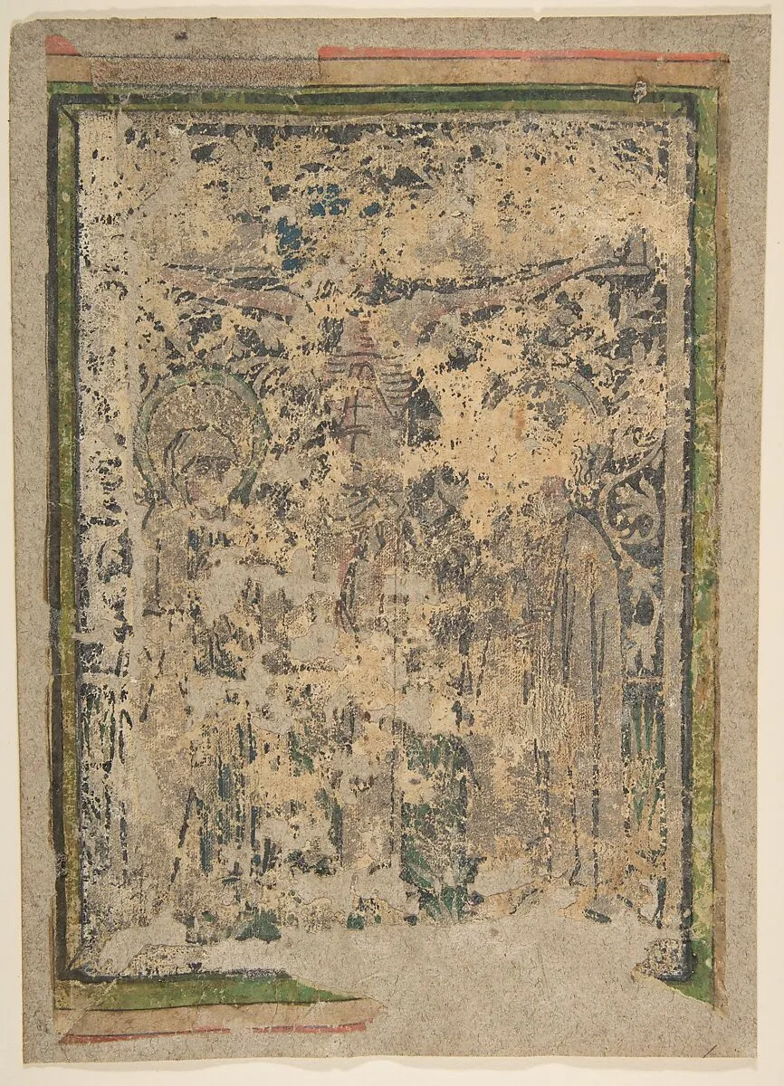 Christ on the Cross (Schr. 2789a) — Anonymous, German, 15th century