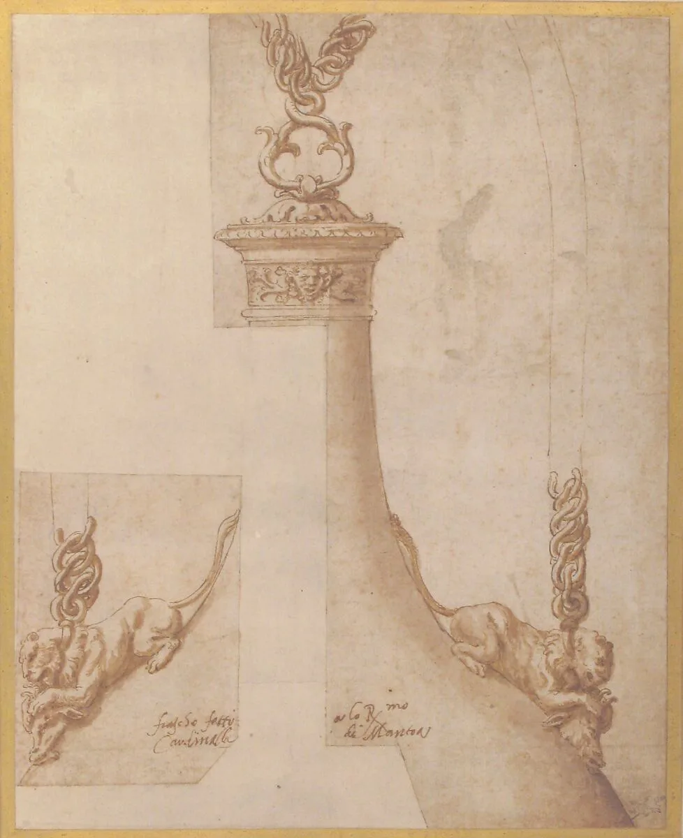 Design for a Flask with Chain Handles — Giulio Romano