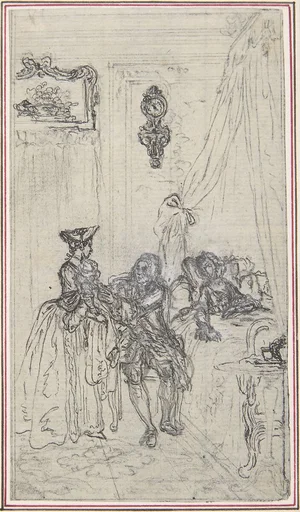 Study for a frontispiece for "Histoire de Miss Jenny"