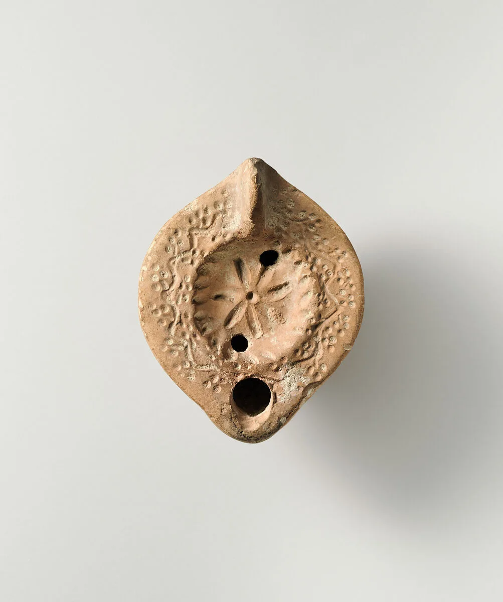 Terracotta oil lamp — Unknown