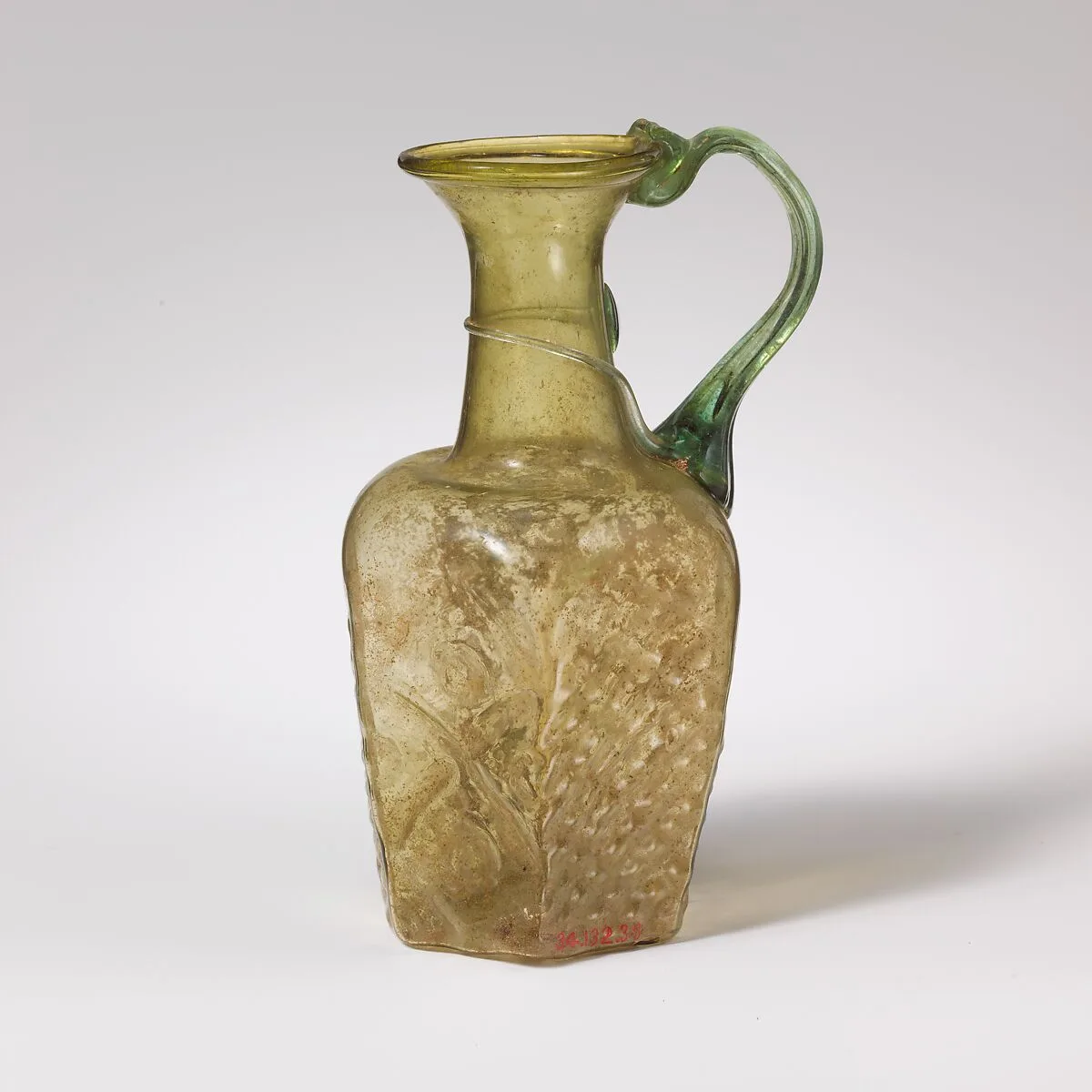 Glass hexagonal jug — Unknown