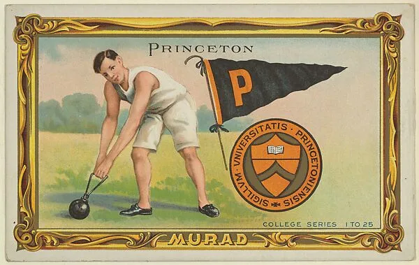 Princeton, version two, part of the College Series cabinet cards (T6) — Murad Cigarettes