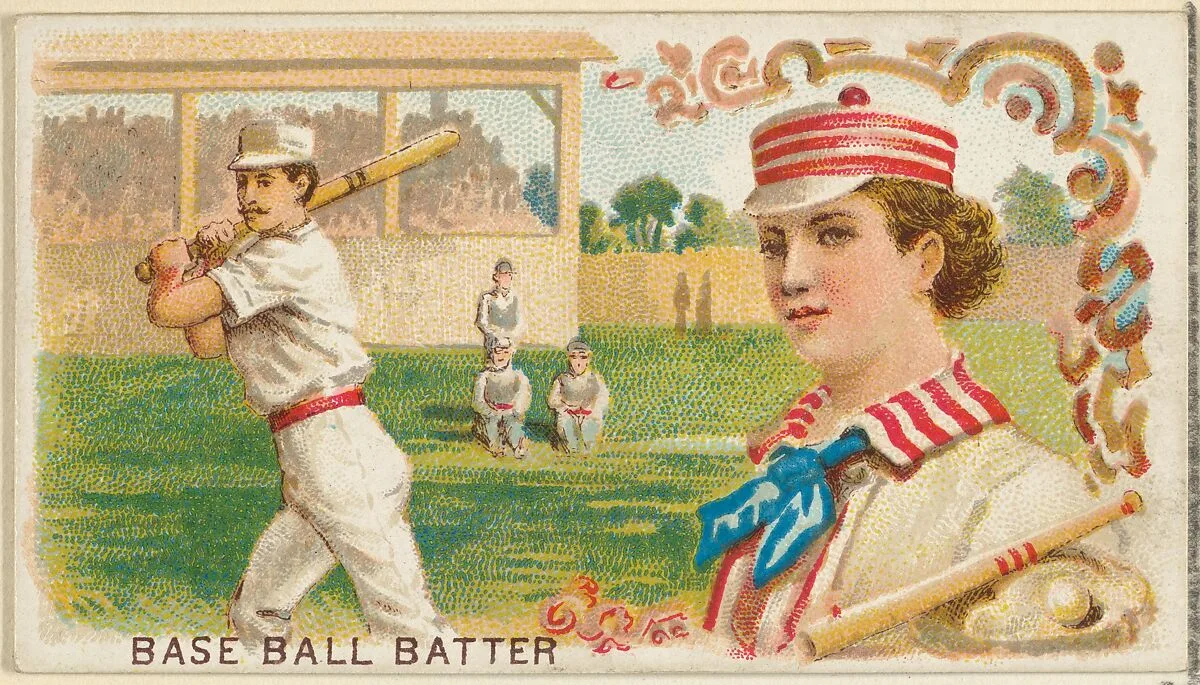 Baseball Batter, from the Games and Sports series (N165) for Old Judge Cigarettes — Goodwin & Company