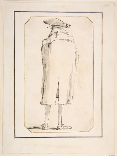Caricature of a Man Seen from Behind