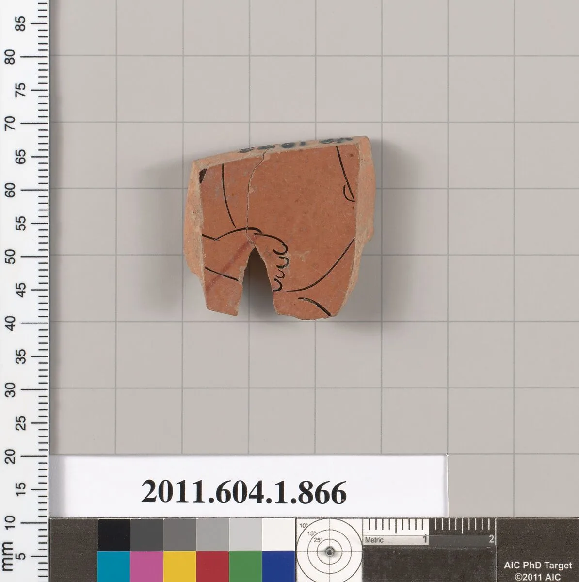 Terracotta fragment of a kylix (drinking cup) — Unknown