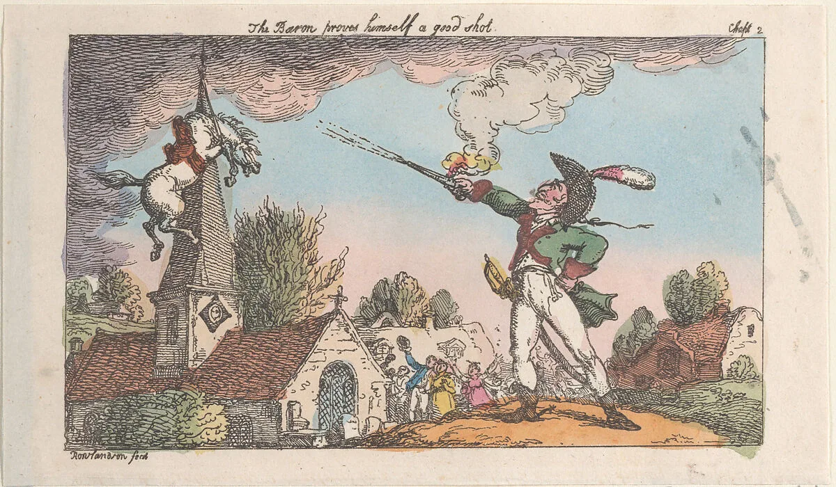 The Baron proves himself a good shot — Thomas Rowlandson|Thomas Tegg
