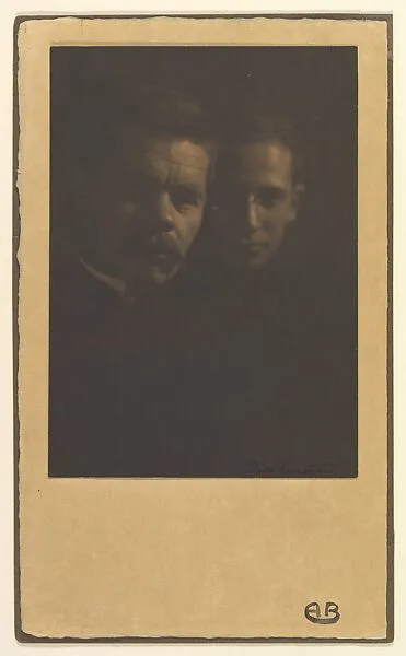 Maxim Gorky and Zena Peschkoff, His Adopted Son — Alice Boughton