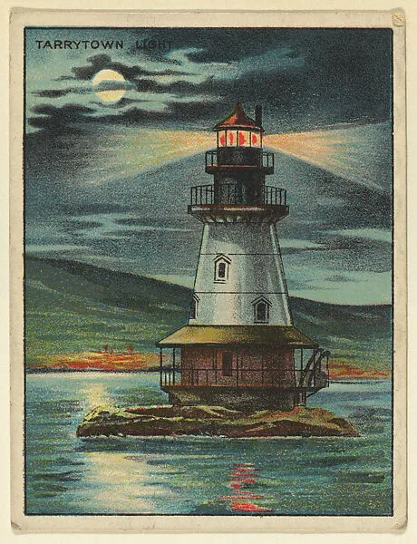 Tarrytown Light, from the "Lighthouse Series" (T77), issued with Hassan Cigarettes by the American Tobacco Company — American Tobacco Company